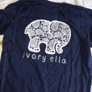 Ivory Ella navy blue tee